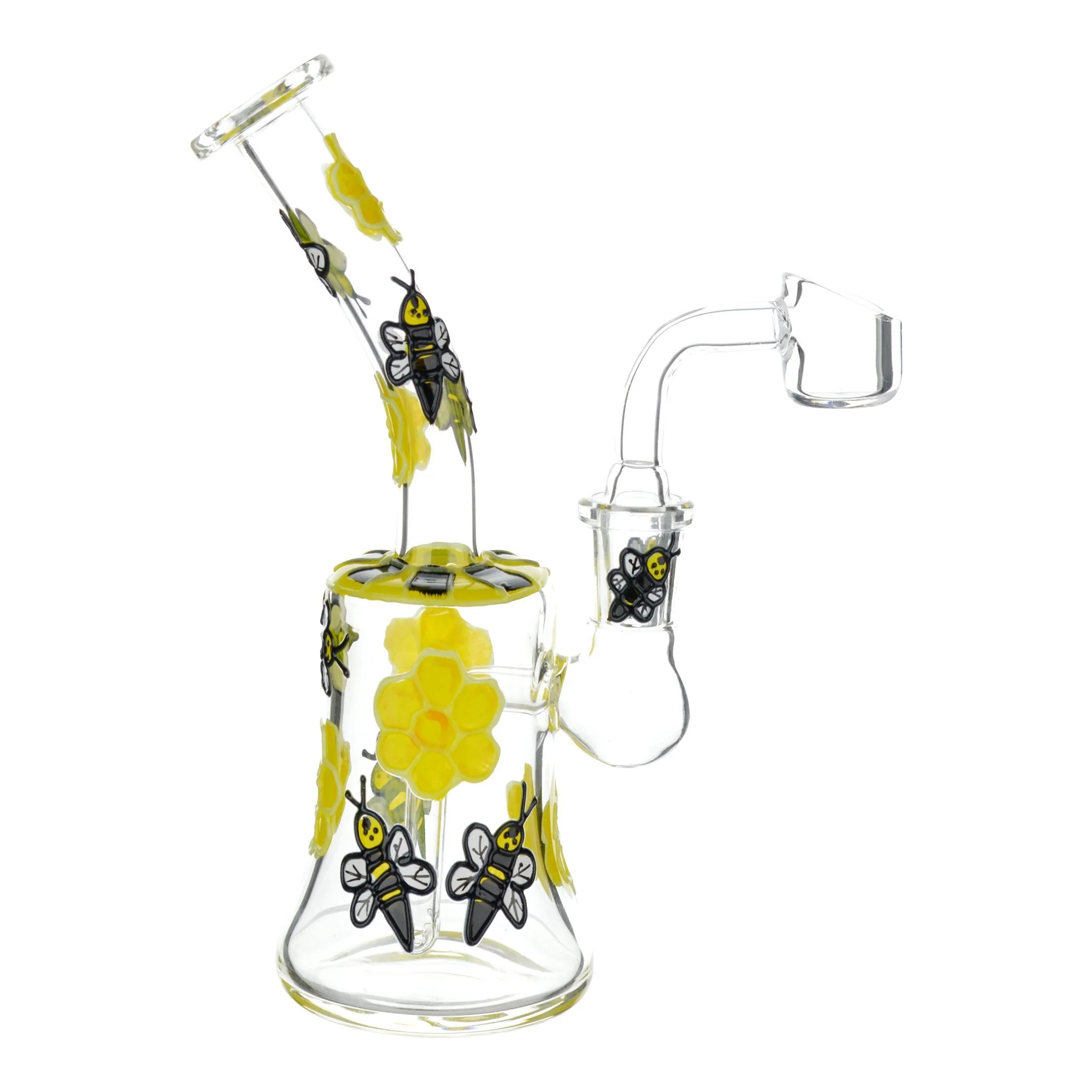 Glowing Honey Bee Dab Rig - 7in - Online Smoke Shop & Head Shop For Dab ...